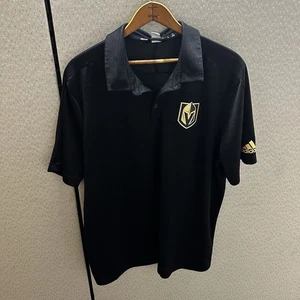 Adidas Las Vegas Golden Knights Poloshirt Herren XL schwarz NHL Hockey - Bild 1 von 9