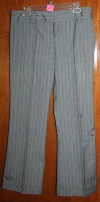 TRACY EVAN Jrs. PANTALONES talla 11 (a cuadros grises; tiro medio) usados en excelente estado Foto 1 de 2