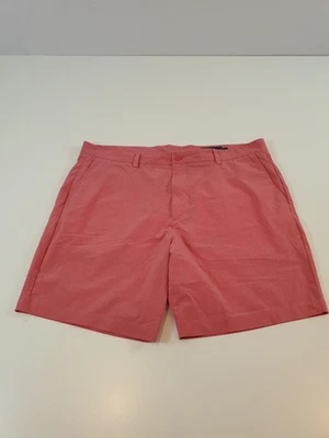 Shorts masculino Vineyard Vines 38 disjuntor desempenho 8" costura interna em movimento golfe rosa - Imagem 1 de 4