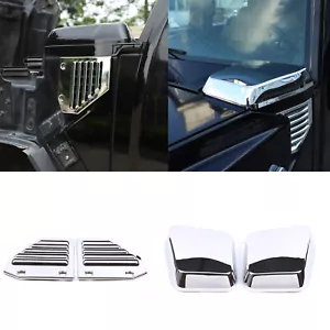 Fits For HUMMER H2 FRONT HOOD & SIDE AIR INTAKE VENT COVERS CHROME 2003-2009 US - Picture 1 of 24