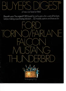 1969 Ford Buyers Guide Brochure Mustang Falcon Thunderbird Fc2 - Picture 1 of 8