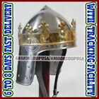Medieval Reenactment King Arthur Helmet 18 gauge, Wearable w/ Liner & Chin Strap