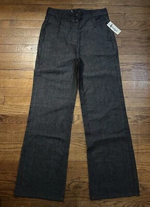 Women’s 27 Soundgirl Monroe Wide Leg Jeans High Rise Detroit Blue 100% Cotton - Picture 1 of 8