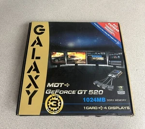 Galaxy Nvidia GeForce GT 610 1GB DDR3 PCIe Video Card with Cable Untested - Picture 1 of 6
