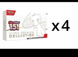 Pokemon Scarlet & Violet 151 Ultra-Premium Collection Box CASE (4 Boxes) SEALED! - Picture 1 of 5