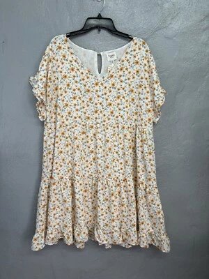 Vestido Hayden Talla 1xl Forrado Flores Amarillas Fluido Genial ¡Nuevo! Foto 1 de 4