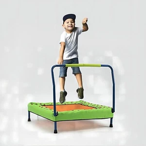 HLC Folding Toddler Kids Mini Trampoline with Handle - Indoor/Outdoor - Picture 1 of 2