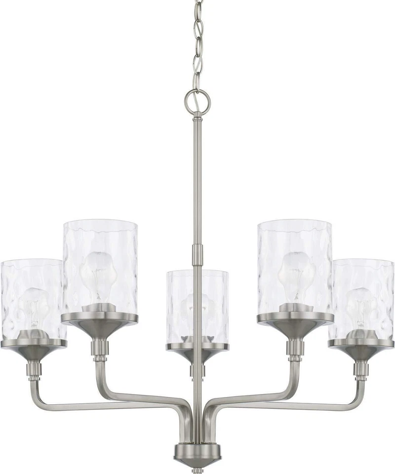 Iluminación HomePlace 428851BN-451 Colton Urbano/Industrial Vidrio de Agua Transparente Chande Foto 1 de 1