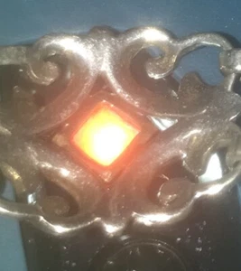 Estate Vintage Sterling Silver Hallmarked Sterling Garnet Bracelet - Picture 1 of 18