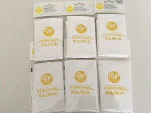 Wilton Featherweight Cake Decorating Bags Lot of 6- Sizes 8" 10" 12" 14" 16" 18"