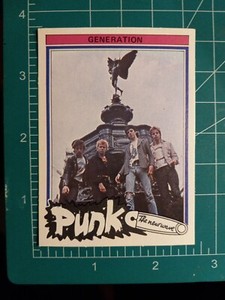 1977 Monty gum PUNK the new wave ROOKIE CARD rock BILLY IDOL GENERATION X GROUP 