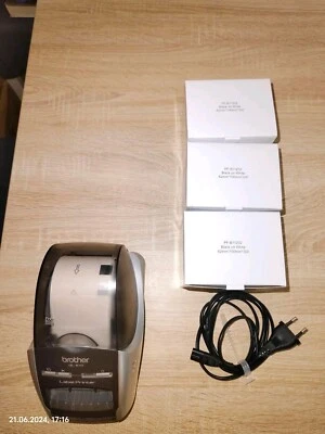 brother ql-570 Etiketten Label Drucker mit ca. 1000 Etiketten TOP Zustand - Bild 1 von 3