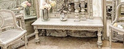 Carved Antique Low Console ,Bench  Table • 416.70£