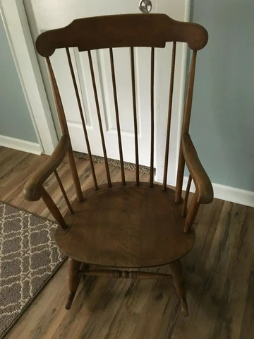 Classic Vintage Nichols & Stone Co. Rocking Chair Cover
