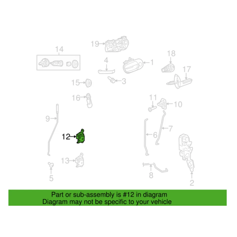 Bisagra de puerta izquierda del conductor superior delantero original OEM Mopar para Dodge Challenger 08-22 Foto 1 de 1