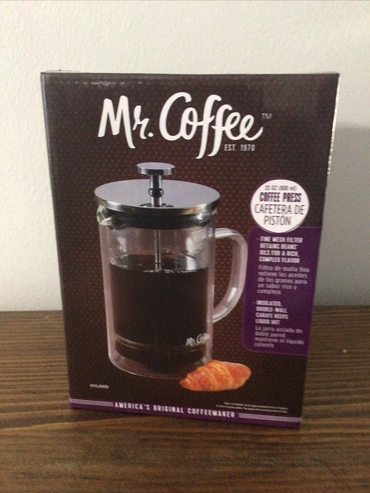 Mr. Coffee French Press Coffee Maker - Silver (78762.01) - Image 1 of 1