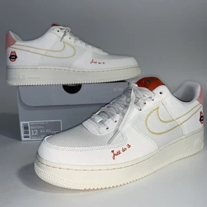 Nike Air Force 1 07 Low Peace Rock n Roll Sail Womens Shoes DQ7656-100 Size 12 - Picture 1 of 10