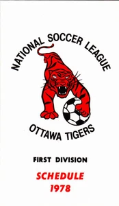 1978 OTTAWA TIGERS SOCCER POCKET SCHEDULE - Picture 1 of 1