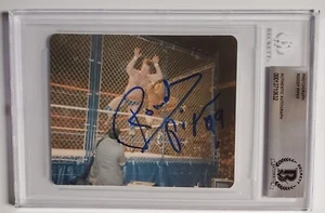 Rowdy RODDY PIPER Autógrafo Firmado Auto Color Foto Doble JSA BAS WWF WWE Beckett - Imagen 1 de 3