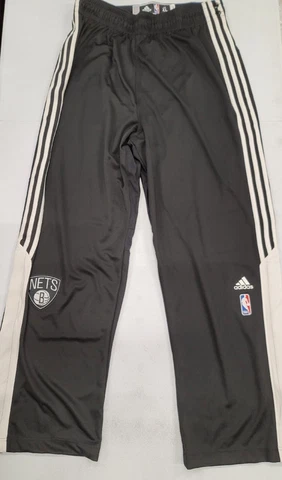 2014 Adidas BROOKLYN NETS SERGEY KARASEV Authentic GAME USED Warm Up Pants COA Cover