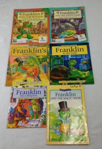 Franklin Turtle Children's Books Lot of 6 PBs By Paulette Bourgeois Acceptable - Picture 1 of 24
