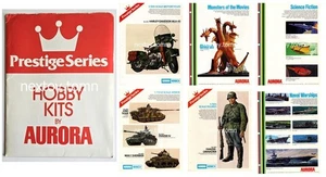 AURORA 1977 PRESTIGE SERIES Model Kits FOLDER, 48 Sell Sheets, Military, + More - Picture 1 of 24