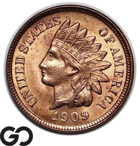 1909 Indian Head Cent Penny, Beautiful, Superb Gem, Brilliant Uncirculated++ - Picture 1 of 3