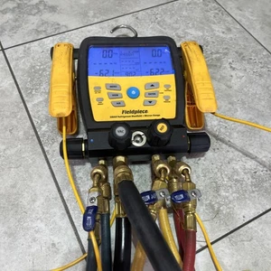 FIELDPIECE SM480V COLLETTORE REFRIGERANTE DIGITALE SMAN WIRELESS 4 PORTE + CALIBRO MICRON - Foto 1 di 17