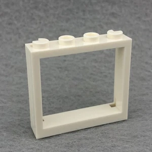 LEGO 60594 White Window 1 x 4 x 3 - No Shutter Tabs (x1) - Picture 1 of 3