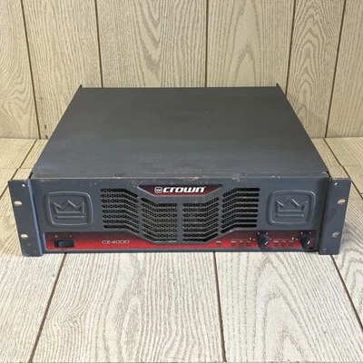 Crown CE4000 Two-Channel Professional Audio Power Amplifier  - WORKS WELL - Image 1 of 4