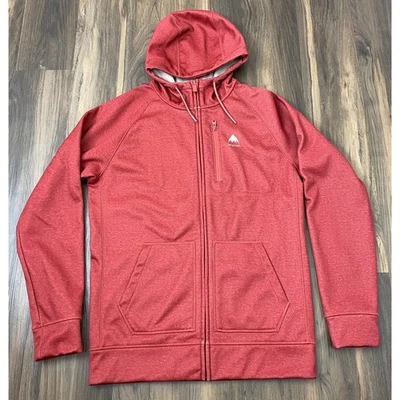 Hombres Burton Crown Bonded Resistente al Agua Cremallera Completa Línea Polar Chaqueta con Capucha, S Foto 1 de 4