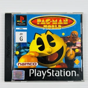 Pac Man World PS1 PlayStation 1 PAL Complete With Manual Tracked Postage Pac-Man - Picture 1 of 8