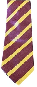 Vintage BEN SILBER Herren Krawatte Seide Repp Streifen Regiment Hand Made in England - Bild 1 von 7