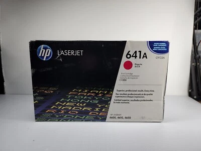 HP 641A Magenta Toner Cartridge Standard C9723A Color LaserJet 4600  - Image 1 of 4