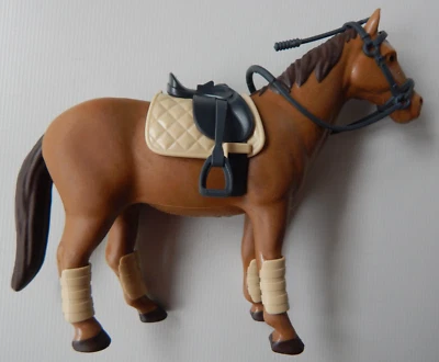 Spielzeug Bruder 02306 Pferd braun + Sattel + Zaumzeug 1:16 Made in Germany NEU - Bild 1 von 4