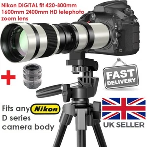 Nikon DIGITAL fit 420 800mm 1600mm 2400mm zoom lens D3200 D3300 D3400 D3500 etc - Picture 1 of 9