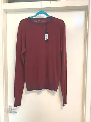 Diesel Men's Rare K-ANTE Wine mix Crew Neck Pullover £250.00 - Image 1 of 4