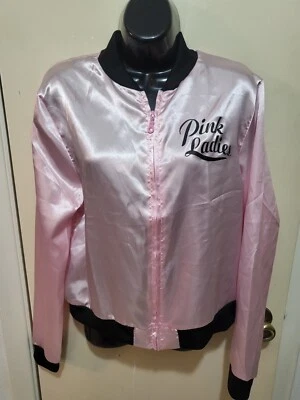 *TAMANHO ÚNICO SERVE PARA A MAIORIA DAS "SENHORAS ROSA" JAQUETA DE CETIM TAMANHO ADULTO serve como uma pequena/média - Imagem 1 de 3