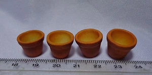 4 macetas de terracota escala 1:12  - Imagen 1 de 1