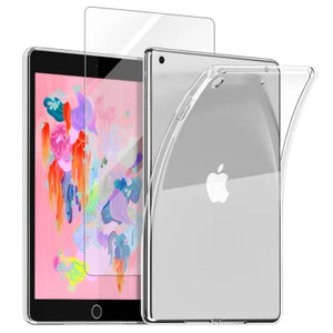 For iPad 9.7"/ Pro 10.5" 2017 Transparent Clear Silicone Soft Gel TPU Case Cover - Picture 1 of 26