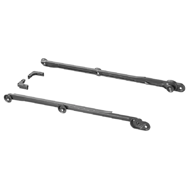 IKEA 102.632.32 KOMPLEMENT Pull Out Rail - Dark Gray (2 Pack)