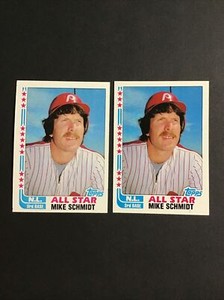 1982 Topps ALL STAR  #339 Mike Schmidt - 2 CARDS LOT - NM-MINT 5078
