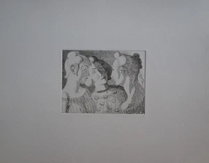 Engraving The Three Women Signed Robert LEPELTIER - Picture 1 of 9