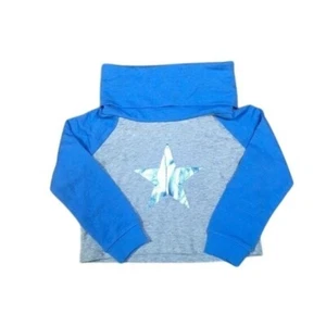 Crazy8 Kids Sweatshirt & Fleece Hat Size 1-24M  Gray/Blue Star & Black/White Dia - Picture 1 of 5