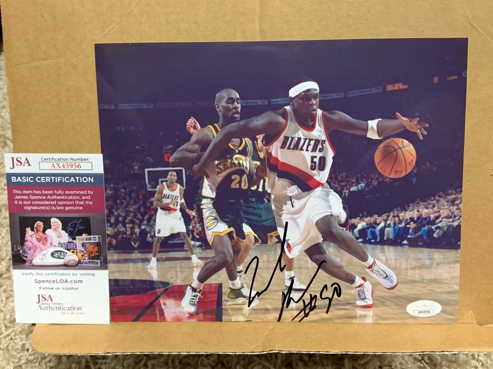 Foto firmada por Zach Randolph Portland Trailblazers baloncesto 8x10 MSU Auto Jsa Co Foto 1 de 1