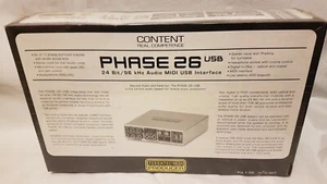 TERRATEC PRODUCER PHASE 26 24BIT/96 kHz AUDIO MIDI USB INTERFACE. Shink-wrapped. - Picture 1 of 9