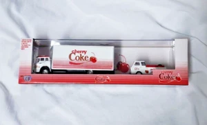 M2 Machines Hailer CHASE Cherry Coke 1966 Ford C-950 Truck 1964 Ford Econoline - Picture 1 of 5
