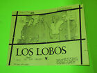 Original Los Lobos / Beat Farmers Flyer 80'S Rock New Wave