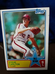 1983 TOPPS. STEVE CARLTON A.S. PHILADELPHIA PHILLIES #406 VERY GOOD