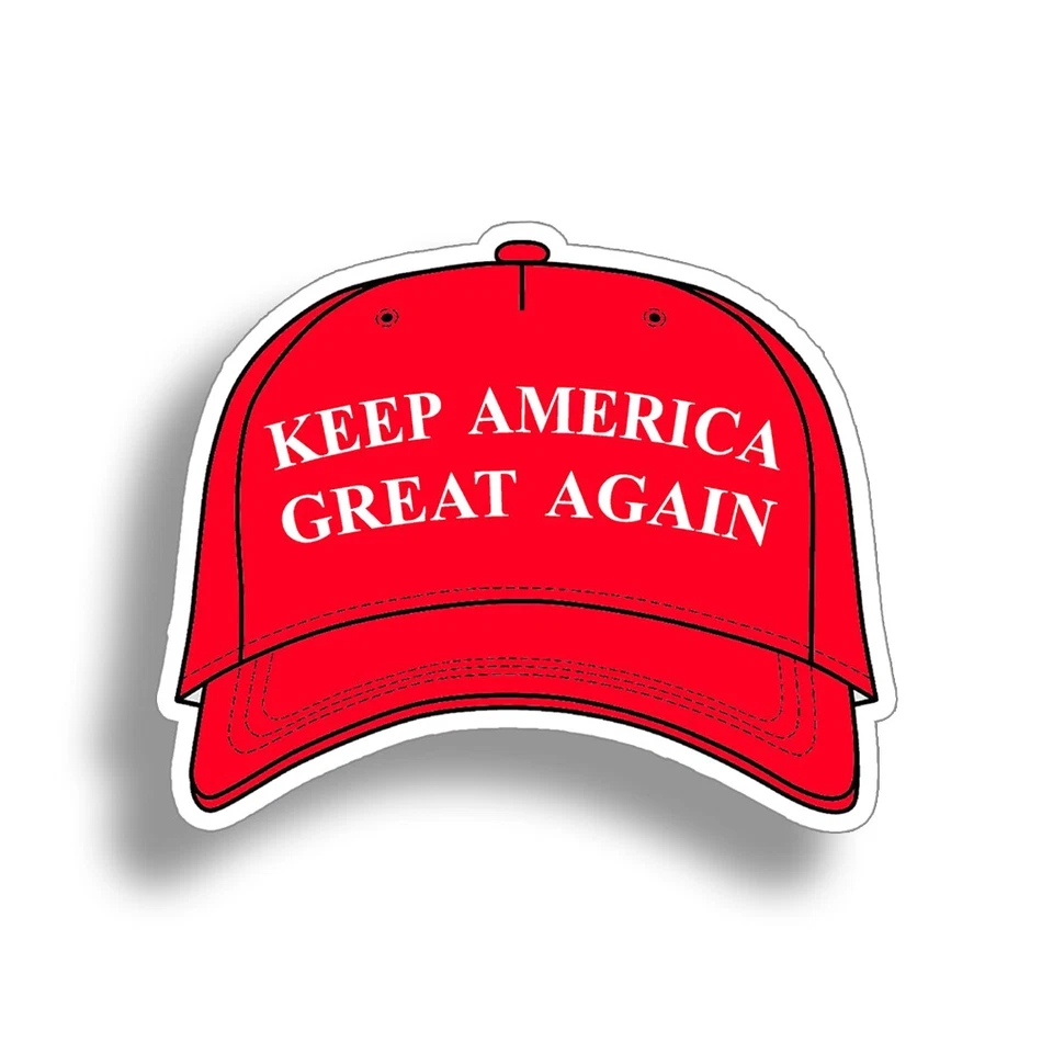 Trump Hat Sticker Keep America Great 2020 MAGA Car Vehicle Window Bumper Decal - Image 1 of 1